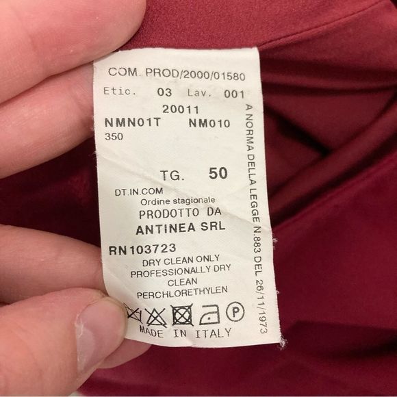 Armani Collezioni Red Pencil Skirt Size 14 - Picture 6 of 7